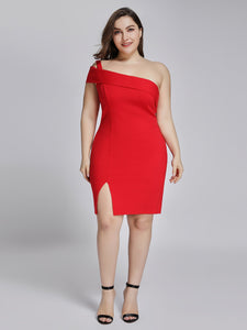 Sexy One Shoulder Short Cocktail Dress F