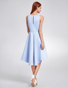 Sleeveless High Low Cocktail Party Dress F