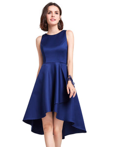 Sleeveless High Low Cocktail Party Dress F