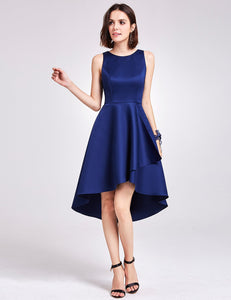 Sleeveless High Low Cocktail Party Dress F