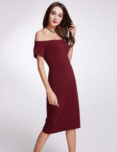 Ever Pretty Fhion Off Shoulder Short Sleeve Cocktail Dresses F