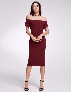 Ever Pretty Fhion Off Shoulder Short Sleeve Cocktail Dresses F