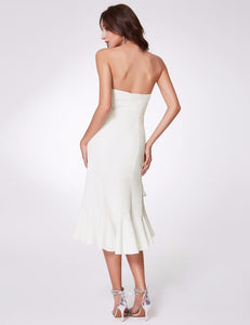 Elegant Strapless Bridesmaid Dress