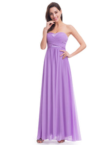 Strless Long Evening Party Dress