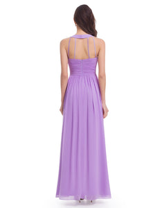 Halter Long Evening Party Dress