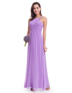 Halter Long Evening Party Dress