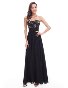 Strless Long Evening Party Dress