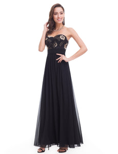 Strless Long Evening Party Dress