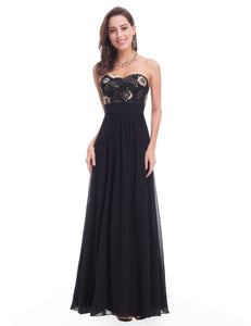 Strless Long Evening Party Dress