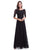 Half Sleeve Long Evening Party Dress