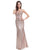 Shoulder-Straps Long Evening Party Dress