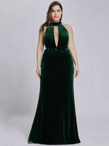 Sleeveless Sexy High Collar Gown