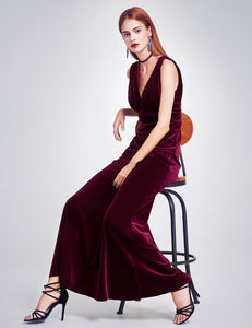 Sexy Double Velvet Evening Dress