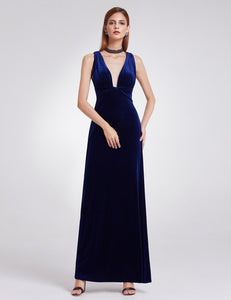 Sexy Double Velvet Evening Dress