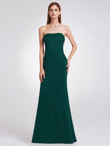 Lace Strless Floor-Length Evening Dresses