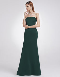 Lace Strless Floor-Length Evening Dresses