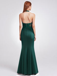 Halter Sleeveless Open Back Dress