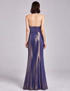 Long  Halter Open Back Sexy Evening Dress