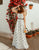 Long Spaghetti Str Polka Dot Prom Dress With Pocket F