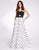 A-line Floor Length Polka Dot Sweetheart Strless Long Prom Gown With Pocket F