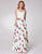 Sweetheart A-line Floral Printed Long Prom Dress F