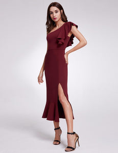 Ever Pretty Fhion One Shoulder Bodycon Dresses F