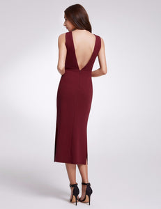 Ever Pretty Fhion V neck Sleeveless Dresses F