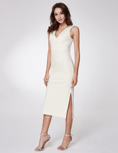 Ever Pretty Fhion V neck Sleeveless Dresses F