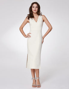 Ever Pretty Fhion V neck Sleeveless Dresses F