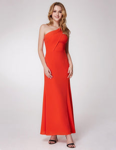 One shoulder Formal Long Formal Dresses F