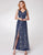 V Neck Long Sequins Evening Dress