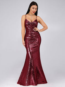 Sequins Spaghetti Straps Dress