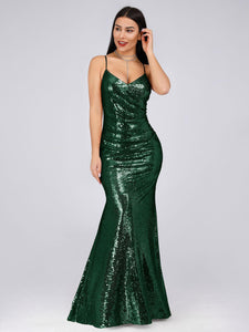 Sequins Spaghetti Straps Dress