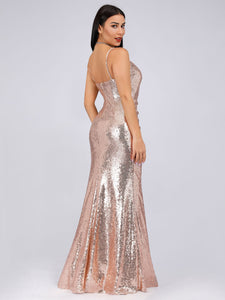 Sequins Spaghetti Straps Dress