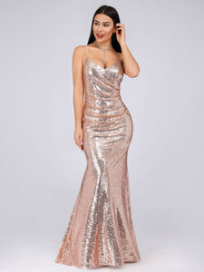 Sequins Spaghetti Straps Dress