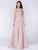 Long V Neck Sleeveless Formal Evening Dress