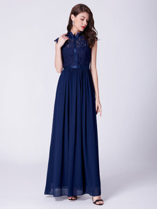 Long A-Line Evening Dress