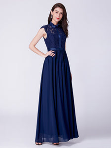 Long A-Line Evening Dress