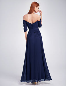 Off-the-Shoulder Sweetheart Neckline Dress