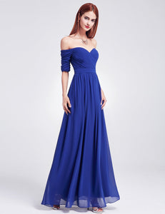 Off-the-Shoulder Sweetheart Neckline Dress