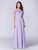 Ever Pretty  A Line Cold-Shoulder Long Chiffon Bridesmaid Dress E