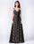 Empire-Waist Long Lace Formal Evening Dress