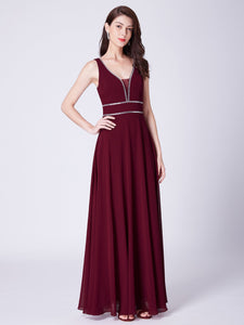 Ever Pretty  Fhion A Line V Neck Long Chiffon Formal Evening Dress