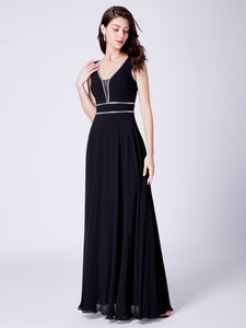 Ever Pretty  Fhion A Line V Neck Long Chiffon Formal Evening Dress