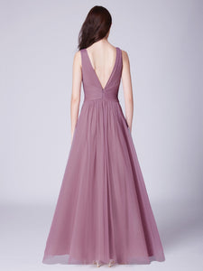 Long Tulle Bridesmaid Dress