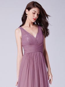 Long Tulle Bridesmaid Dress