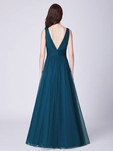 Long Tulle Bridesmaid Dress