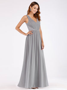 Ever Pretty  Fhion Deep V Neck Sleeveless Long Evening Party Dress