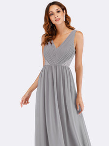 Ever Pretty  Fhion Deep V Neck Sleeveless Long Evening Party Dress