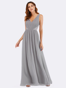 Ever Pretty  Fhion Deep V Neck Sleeveless Long Evening Party Dress